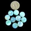 Fabulous Larimar Round Gemstone Cabochon 10 Pieces Lot Christmas Sale