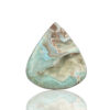 Blue Aragonite Druzy Pear Gemstone Size 39x35x06MM KG9418