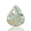 Blue Aragonite Druzy Pear Gemstone Size 49x41x06MM KG9395