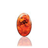 Mexican Fire Agate Gemstone Oval Size 15x15x08MM KG9596