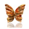 Rare Rainbow Jasper Unique Butterfly Carving Gemstone Size 30x30x05MM KG9981