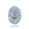 Fluorite Lord Ganesha Carving Gemstone Size 30X22X07MM KG9934