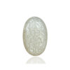 White Moonstone Carving Oval Size 34X22X07MM KG9944