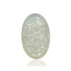 White Moonstone Carving Oval Size 33X21X07MM KG9945