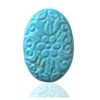 Turquoise Carving Oval Gemstone Size 39X27X07MM KG9954