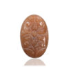 Peach Moonstone Carving Gemstone Size25X17X07MM KG9991